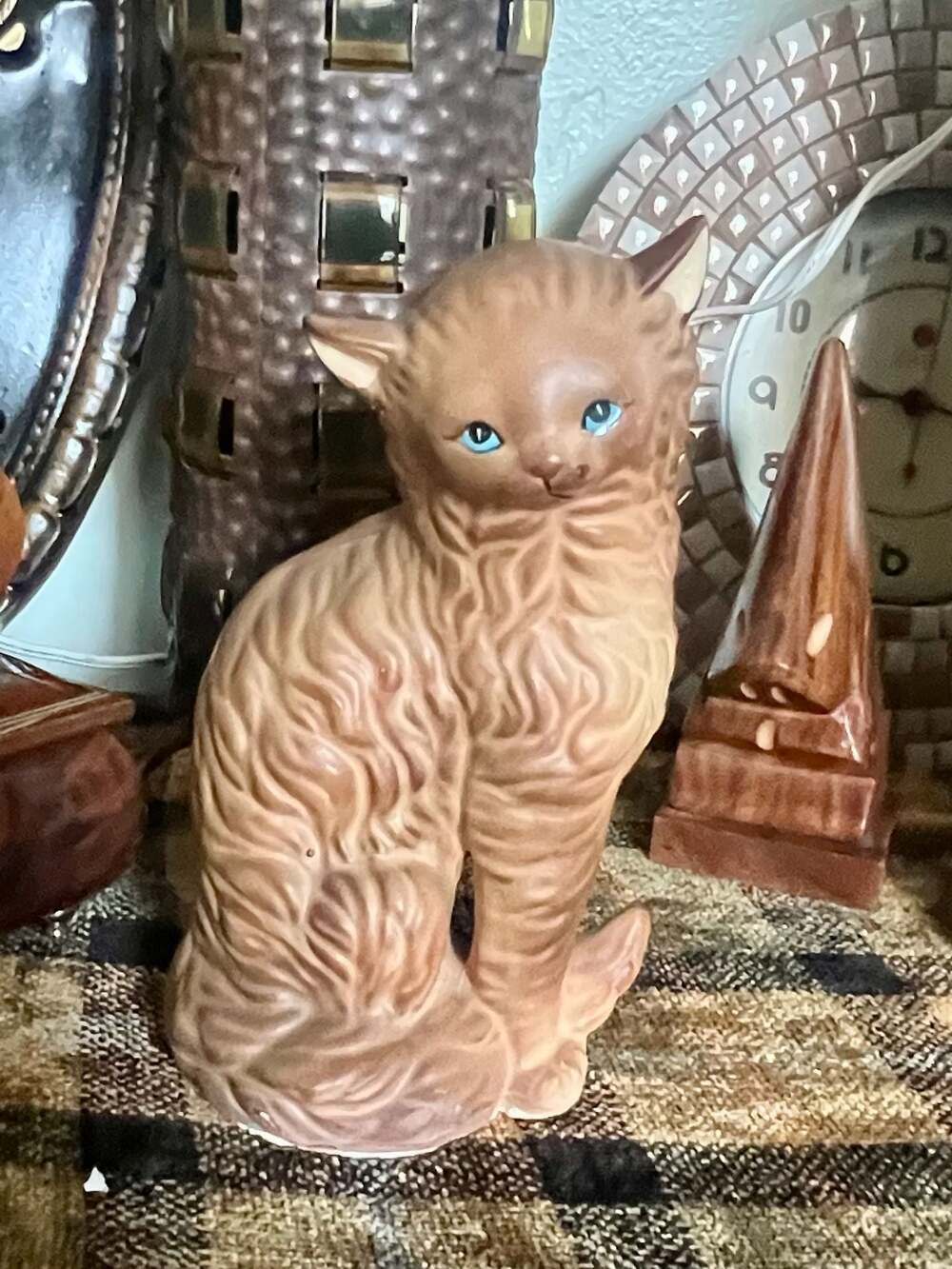 Vintage Harvey Knox Kingdom Japan Ceramic Tabby Cat Figurine